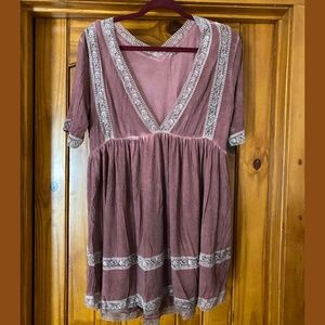 Mauve Baby Doll Shirt